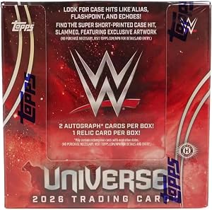 2026 Topps WWE Universe Wrestling Hobby Trading Card Box (2 Autographs Per Box)